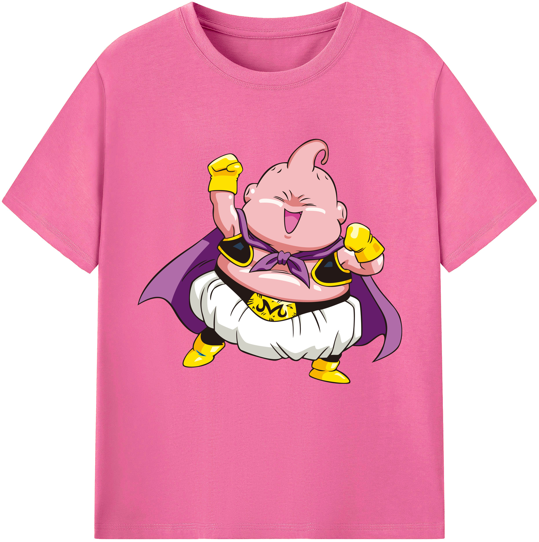 （画像用） ドラゴンボール 魔人ブウ DRAGON BALL Majin Buu レディースカジュアルプリントTシャツ（綿100％）